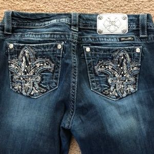 Miss Me jeans, boot cut, dark wash, size 30